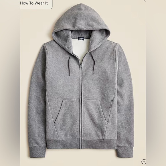 Summit 11 soft-knit fleece full-zip hoodie in heather